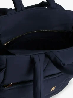 Best Tommy Hilfiger Blue Padded Nylon Changing Bag