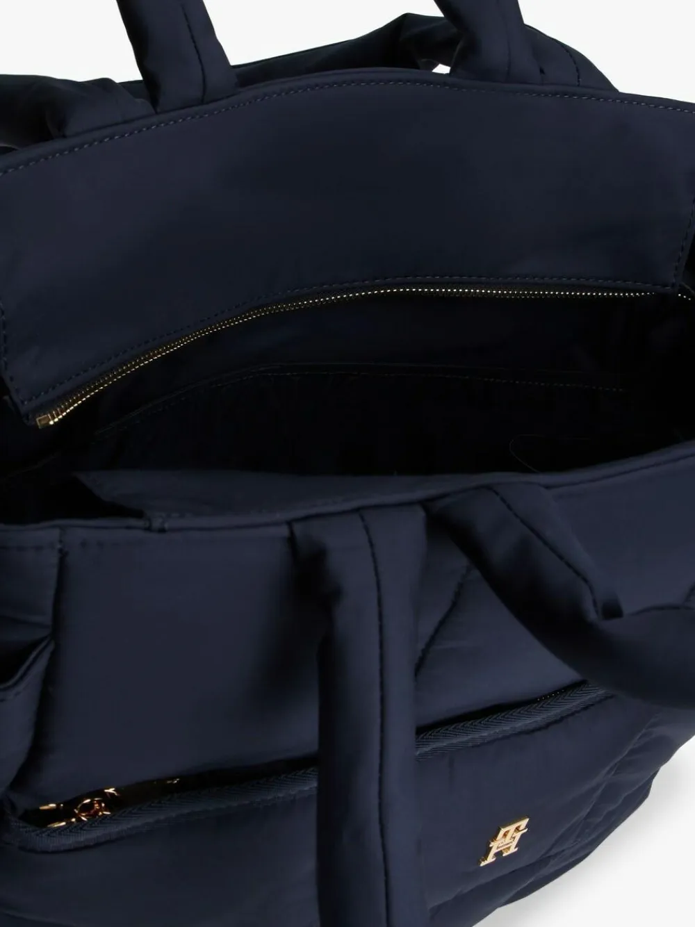 Best Tommy Hilfiger Blue Padded Nylon Changing Bag