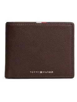 Tommy Hilfiger Brown Corporate Leather Card And Coin Wallet
