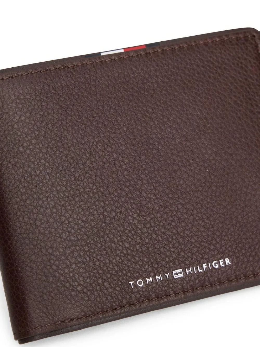 Tommy Hilfiger Brown Corporate Leather Card And Coin Wallet