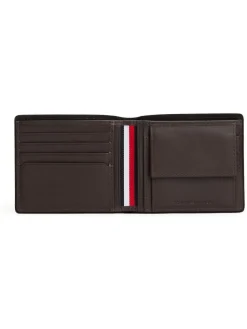 Tommy Hilfiger Brown Corporate Leather Card And Coin Wallet
