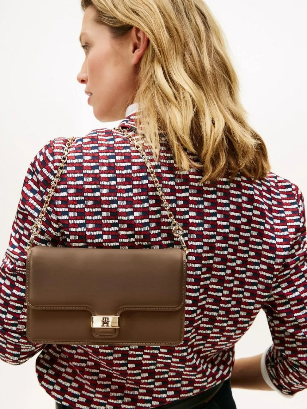 Tommy Hilfiger Heritage Monogram Plaque Clutch^Women Purses