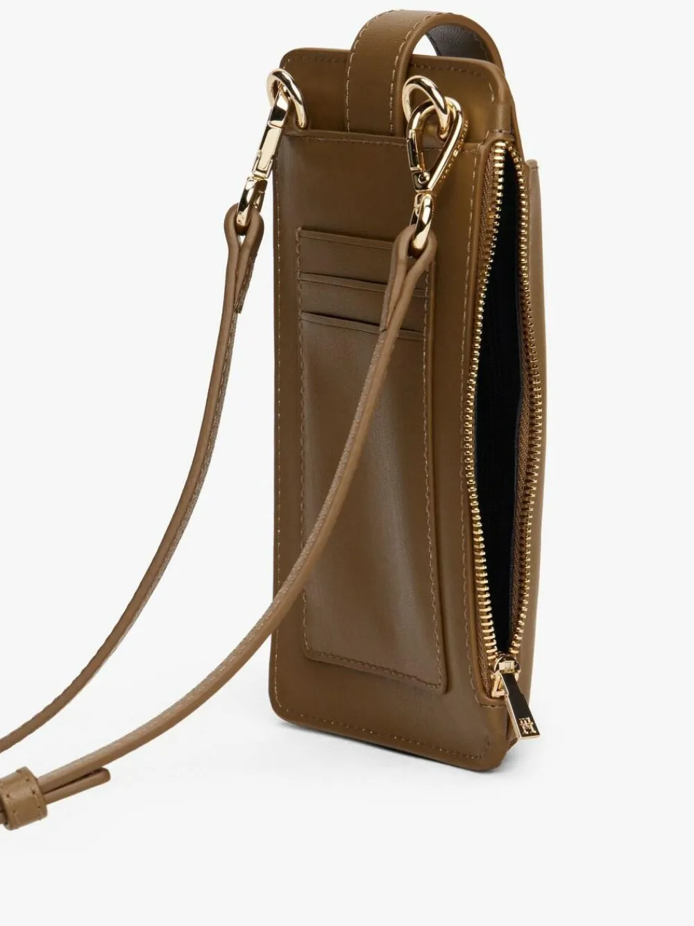 Hot Tommy Hilfiger Hilfiger Icon Monogram Phone Pouch Brown