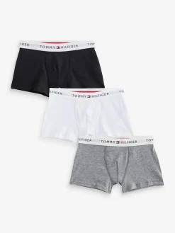 Tommy Hilfiger Chalk White Signature Essential Boxer Briefs 3 Pack^BOY Underwear
