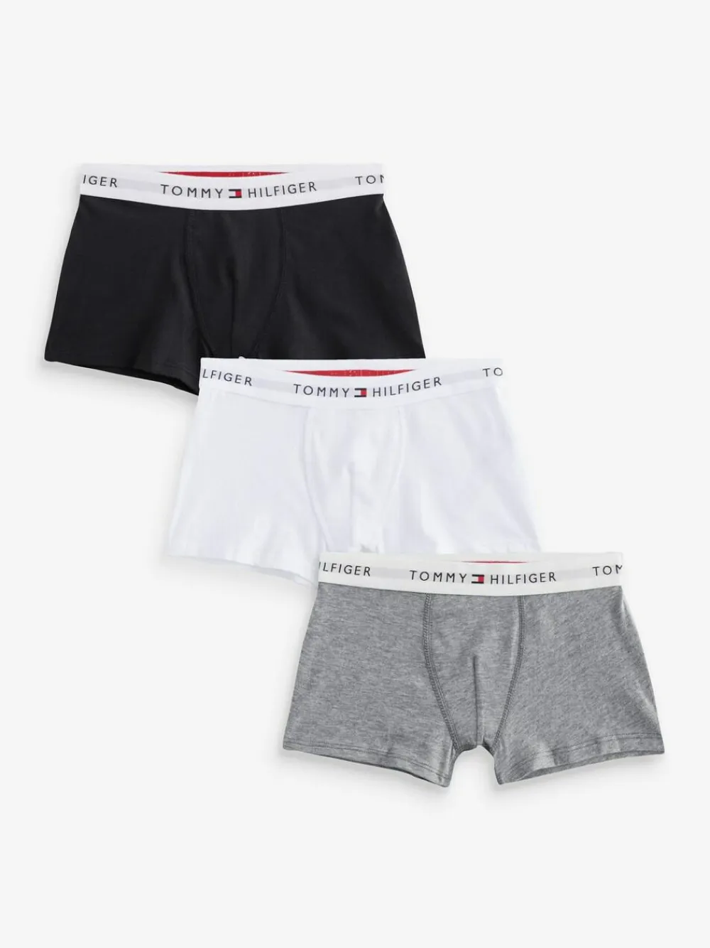 Tommy Hilfiger Chalk White Signature Essential Boxer Briefs 3 Pack^BOY Underwear