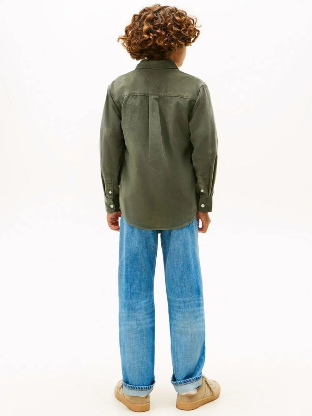 Tommy Hilfiger Green Regular Fit Corduroy Shirt^BOY Shirts