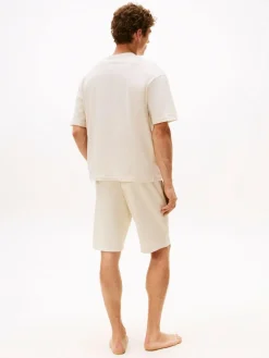 Discount Tommy Hilfiger Original Logo Lounge T-Shirt Natural