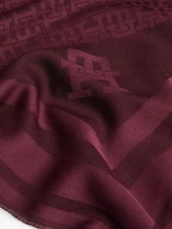 Tommy Hilfiger Monogram Scarf With Wool^ Hats, Gloves & Scarves|Hats, Scarves & Gloves