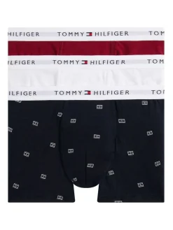 Best Tommy Hilfiger Red 3-Pack Signature Logo Print Trunks
