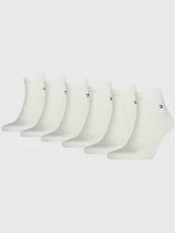 Online Tommy Hilfiger White Ankle Socks 6 Pack