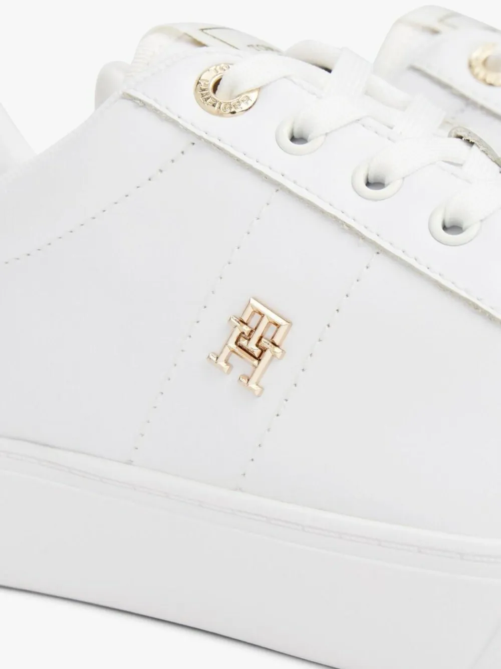 Tommy Hilfiger White Essential Elevated Cupsole Sneakers