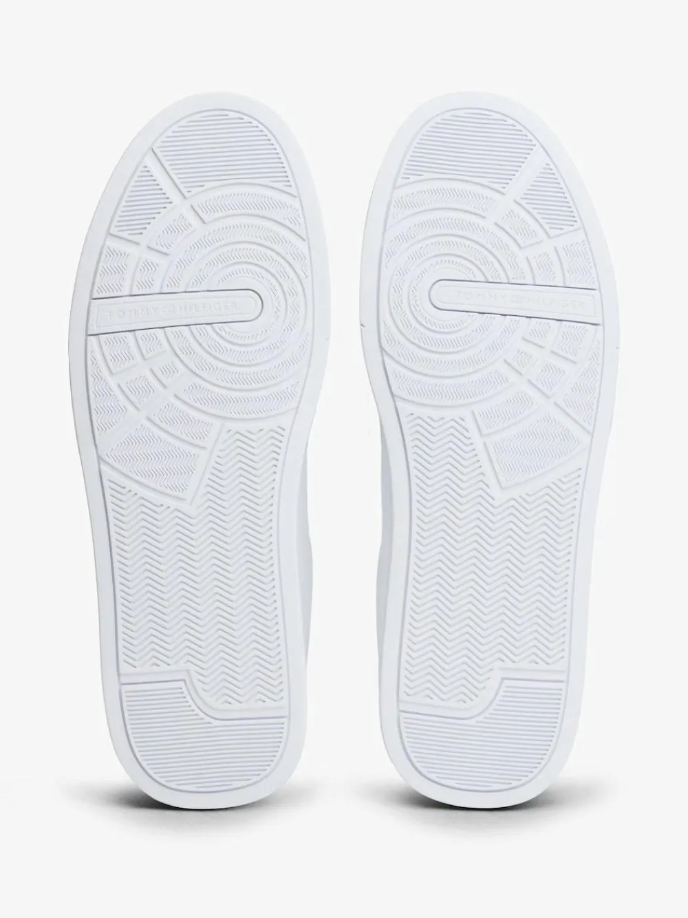 Online Tommy Hilfiger White Logo Court Leather Trainers