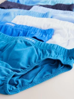 Clearance Next 100% Cotton Briefs 10 Pack (1.5-16yrs) Tonal Blue