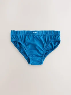 Clearance Next 100% Cotton Briefs 10 Pack (1.5-16yrs) Tonal Blue