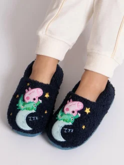Totes Blue Childrens George Pig Winter Slippers^BOY Nightwear