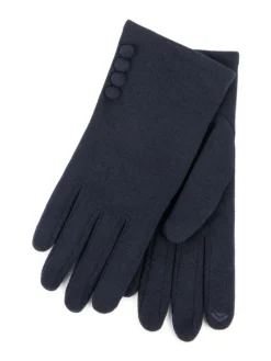 Sale Totes Blue Thermal SmarTouch Gloves With Button Details