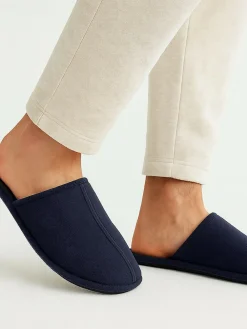 Discount Totes Blue Toasties Mens Centre Seam Mules