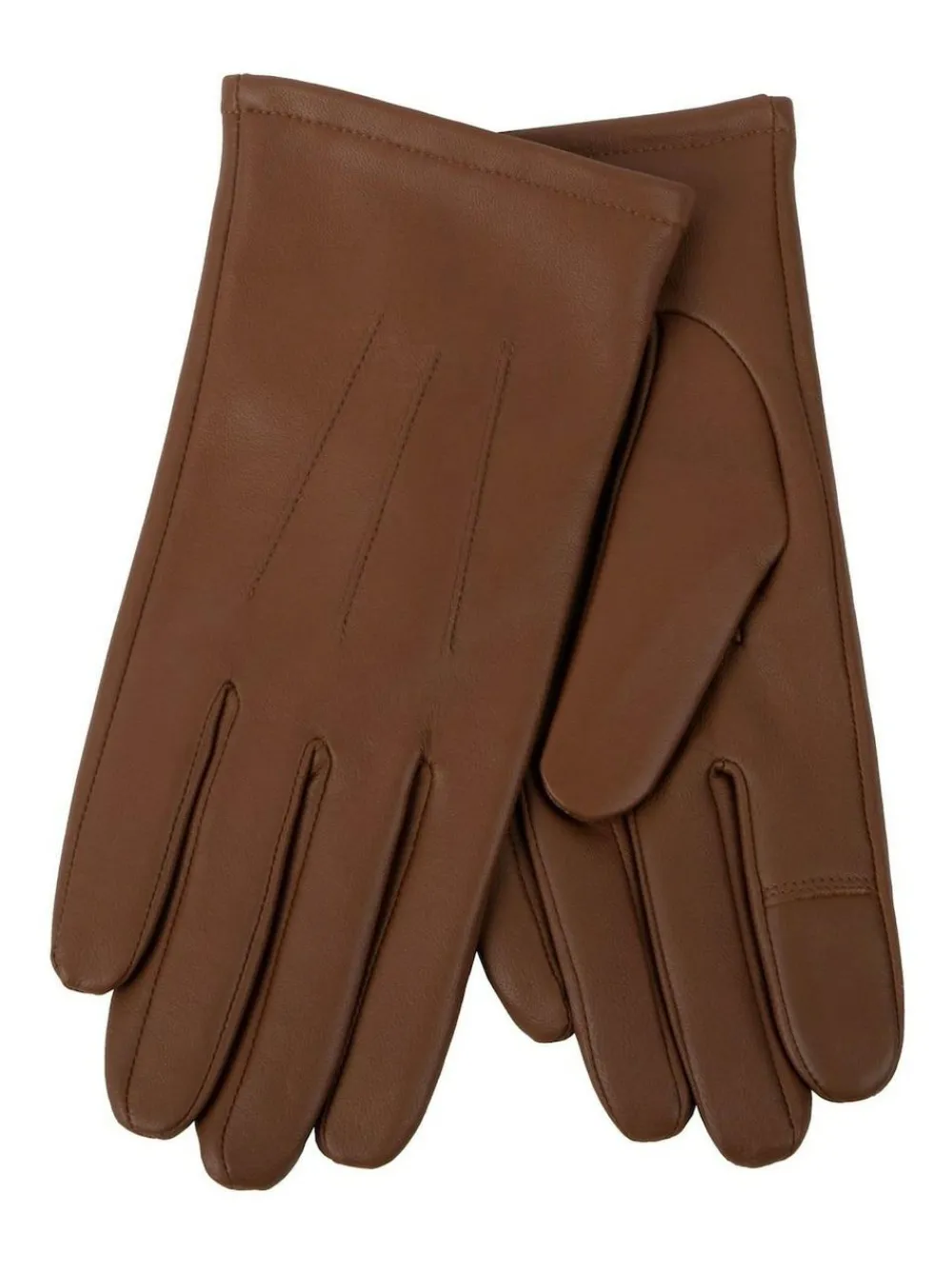 Sale Totes 3 Point Smartouch Winter Leather Gloves Brown