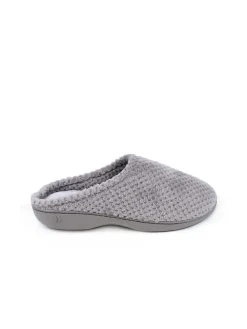 Sale Totes Grey Isotoner Popcorn Terry Mules Slippers