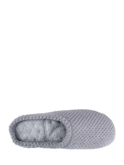 Sale Totes Grey Isotoner Popcorn Terry Mules Slippers