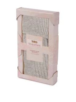 Outlet Totes Ladies Cashmere Blend Winter Socks Natural