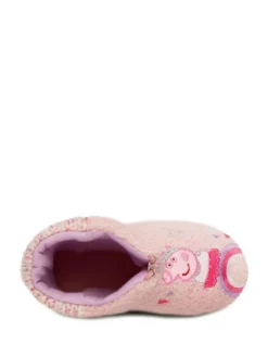 Best Totes Pink Childrens Peppa Pig Bootie Winter Slippers