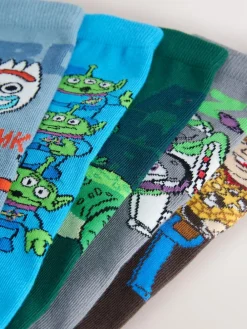 Next Toy Story Character Cotton Rich Socks 5 Pack^BOY Socks