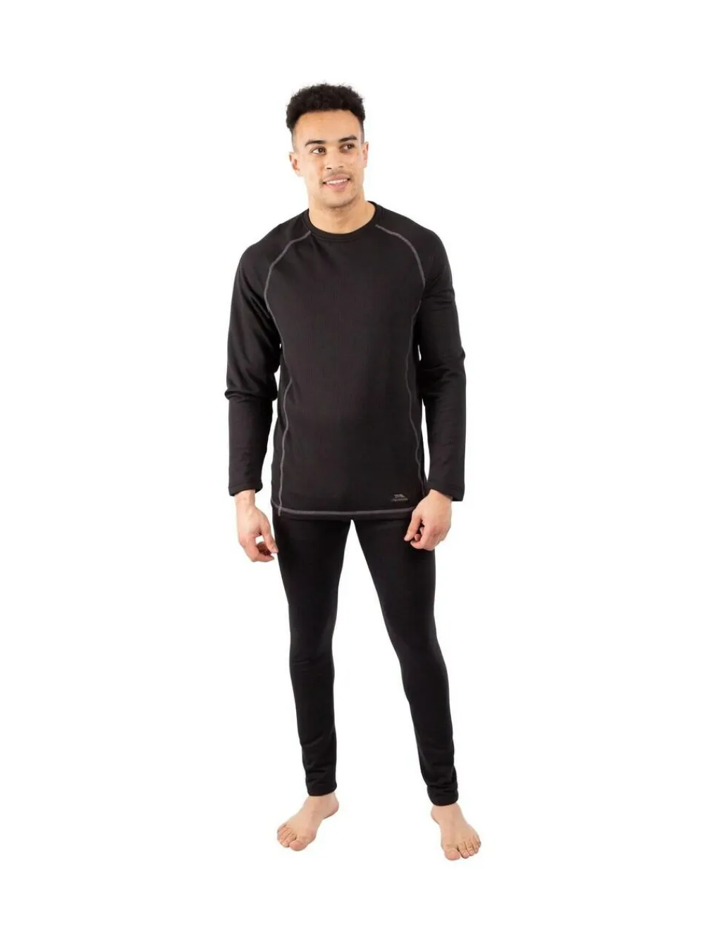 Trespass Adults Sandler Black Base Layer Set^ Thermals