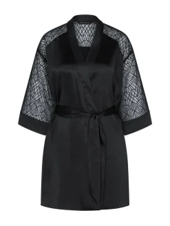 Triumph Black A Weekend to Remember Robe^Women Bathrobes