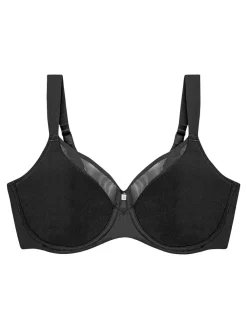 New Triumph Wired True Shape Sensation Minimizer Bra Black
