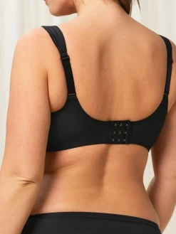 Outlet Triumph Modern Soft Cotton Non Wired Bra Black