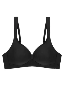 Outlet Triumph Modern Soft Cotton Non Wired Bra Black