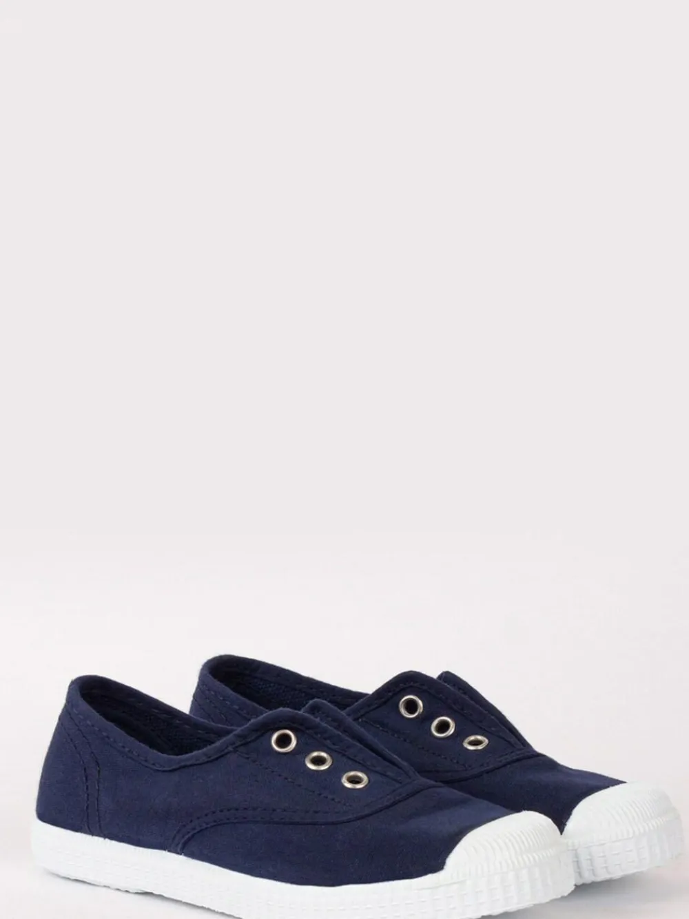 Trotters London Plum Canvas Pumps^ Shoes