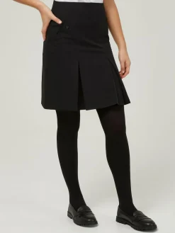 Trutex Black 16" Twin Pleat School Skirt (10-16 Yrs)^ Shorts & Skirts