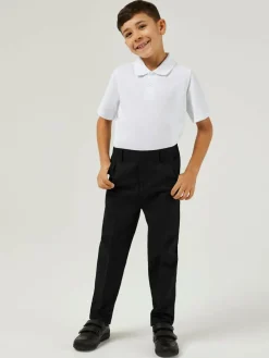 Hot Trutex Boys Slim Leg Black 2 Pack School Trousers