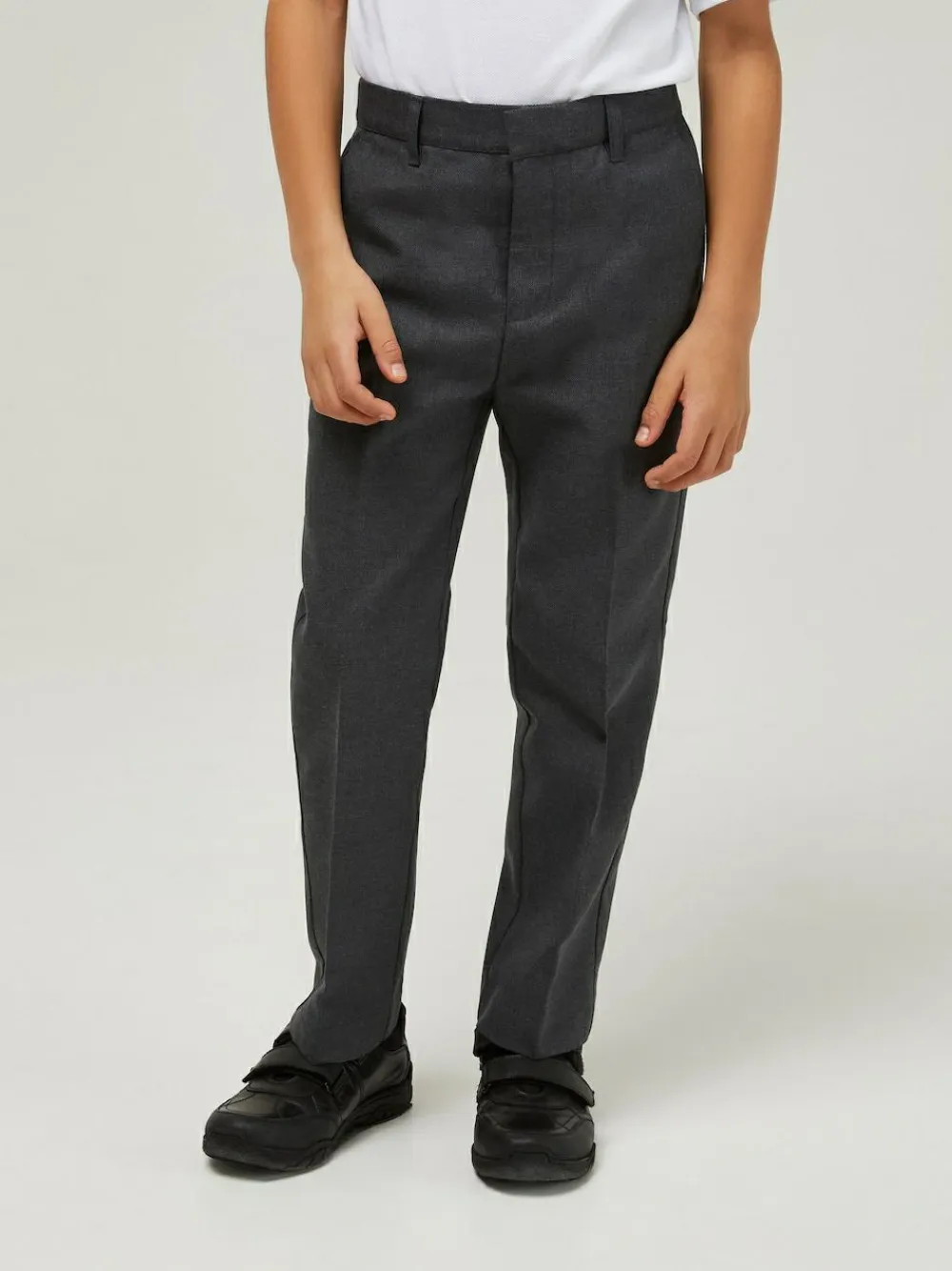 Online Trutex Junior Boys Regular Fit Grey School Trousers