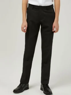 Trutex Senior Boys Slim Leg Charcoal School Trousers^BOY Tznius Pants