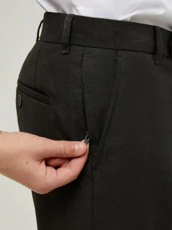 Trutex Senior Boys Slim Leg Charcoal School Trousers^BOY Tznius Pants