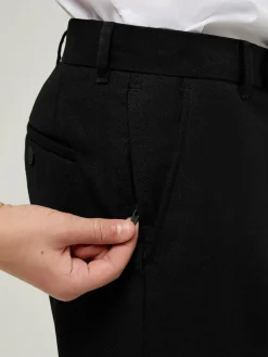 Clearance Trutex Shorter Length Slim Leg Senior Boys Black School Trousers