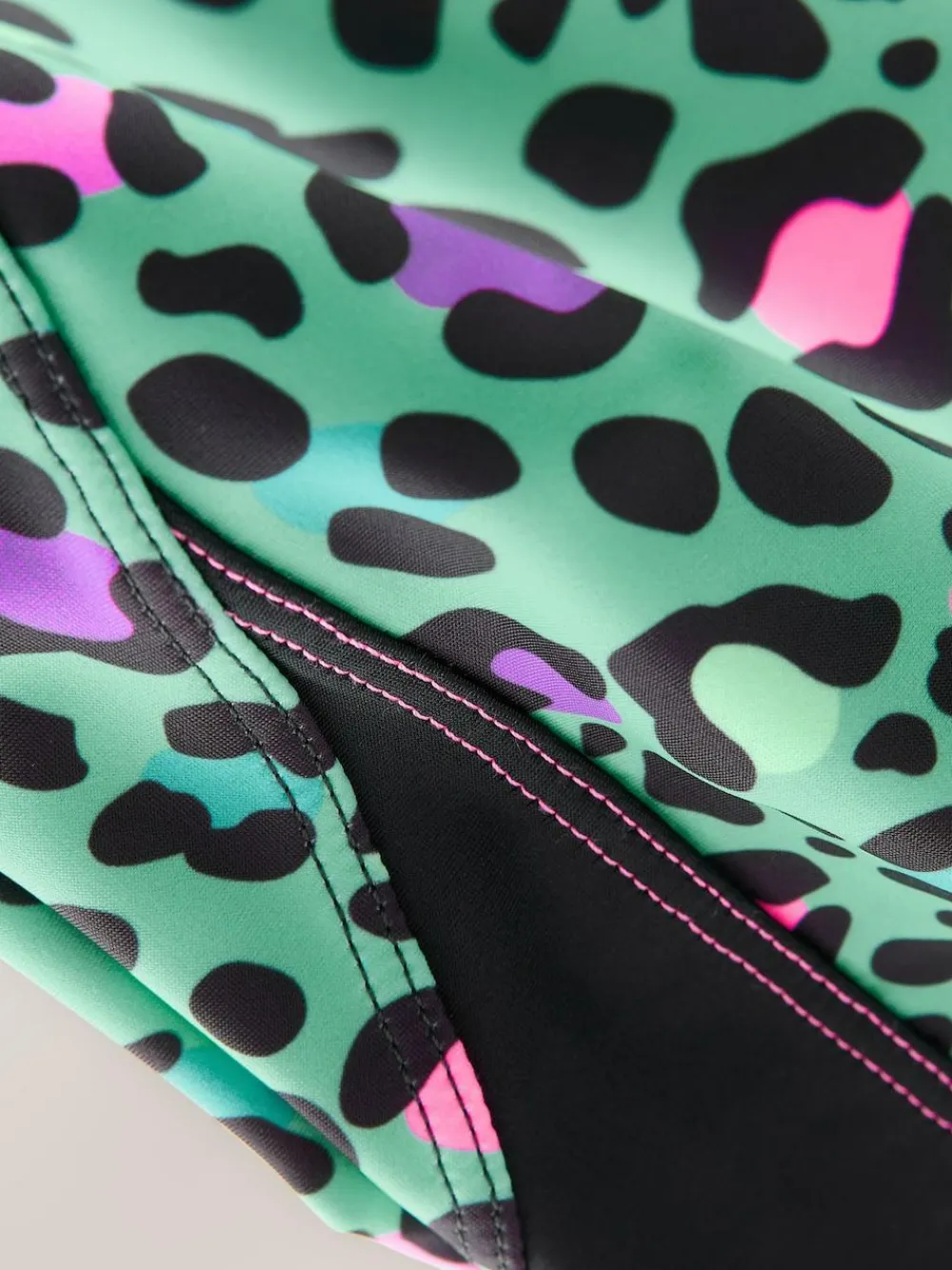 Discount Next Sports Open Back Swimsuit (3-16yrs) Turquoise Blue Animal