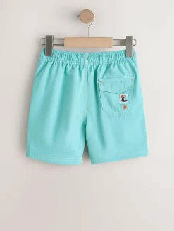 Sale Next Contrast Stitch Swim Shorts (3-16yrs) Turquoise Blue