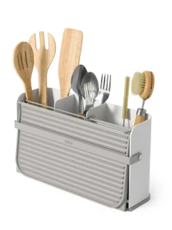 Umbra White Grey Sling Folding Dishrack^ Branded Kitchenware