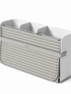 Umbra White Grey Sling Folding Dishrack^ Branded Kitchenware