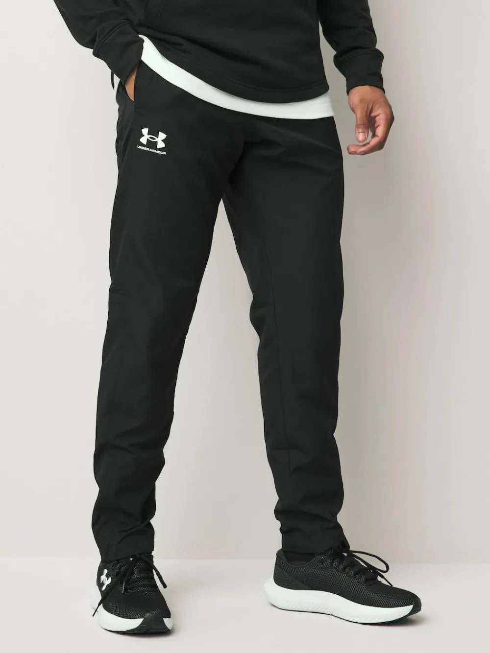 Outlet Under Armour Rival Woven Windbreaker Pant Black