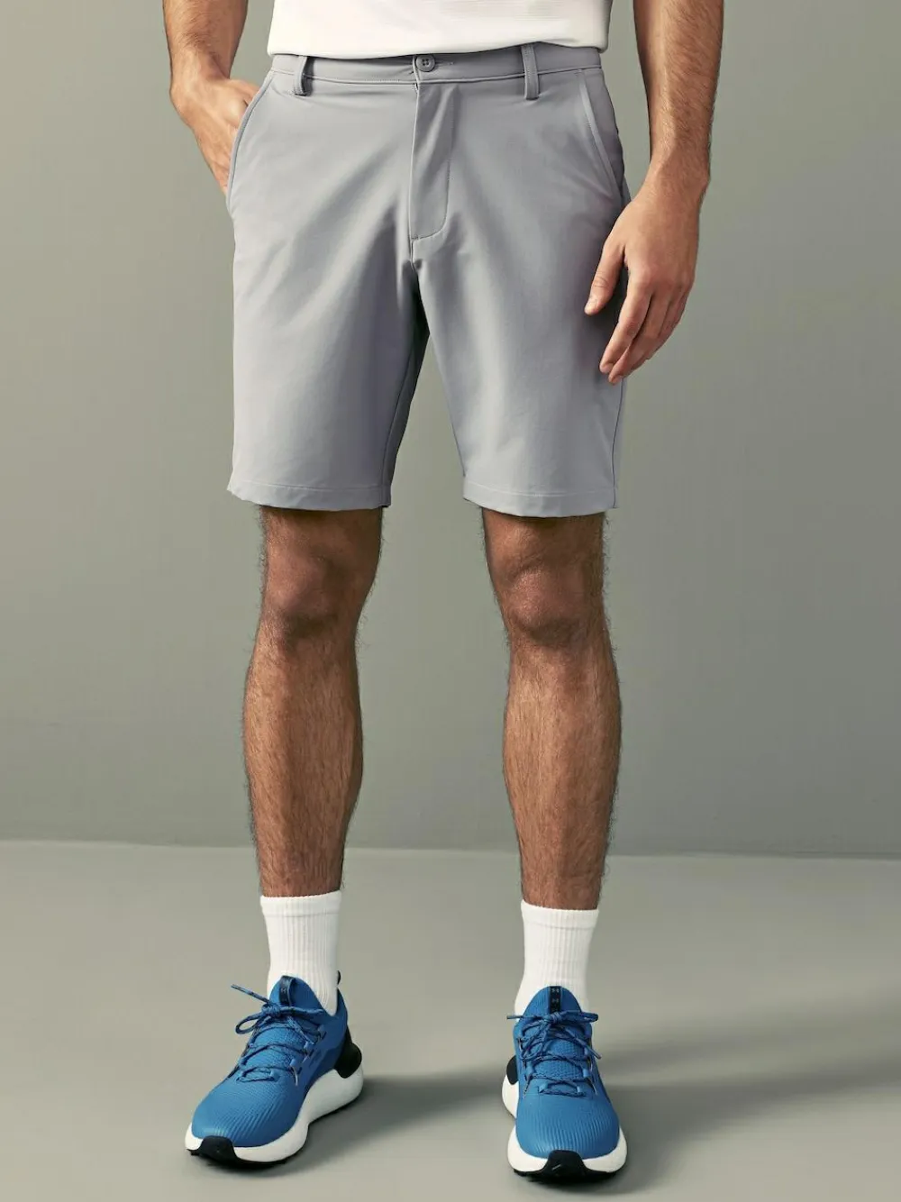 New Under Armour Golf Tech Taper Shorts Grey