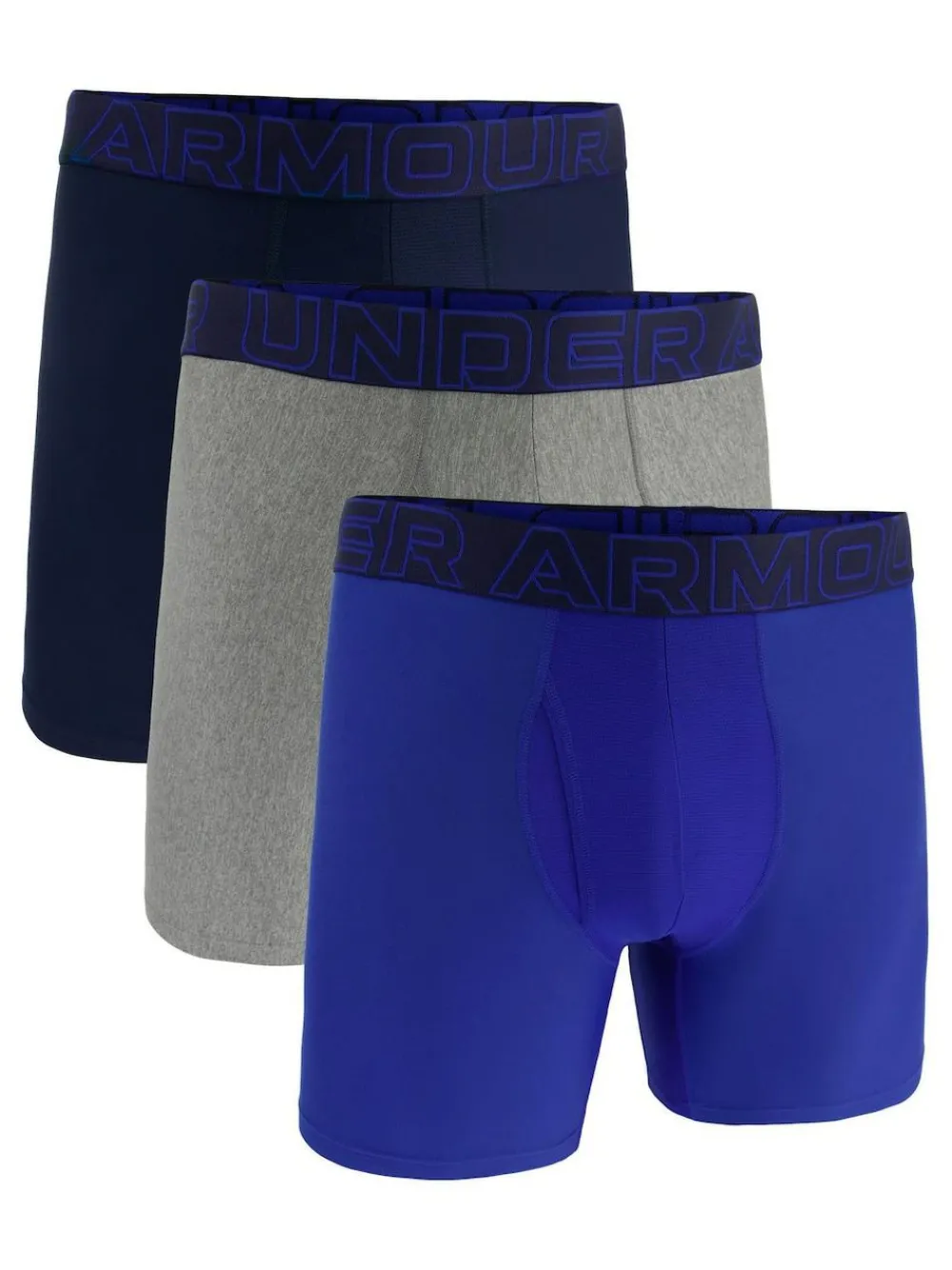 Discount Under Armour Navy Blue Tech Solid Briefs 3 Pack