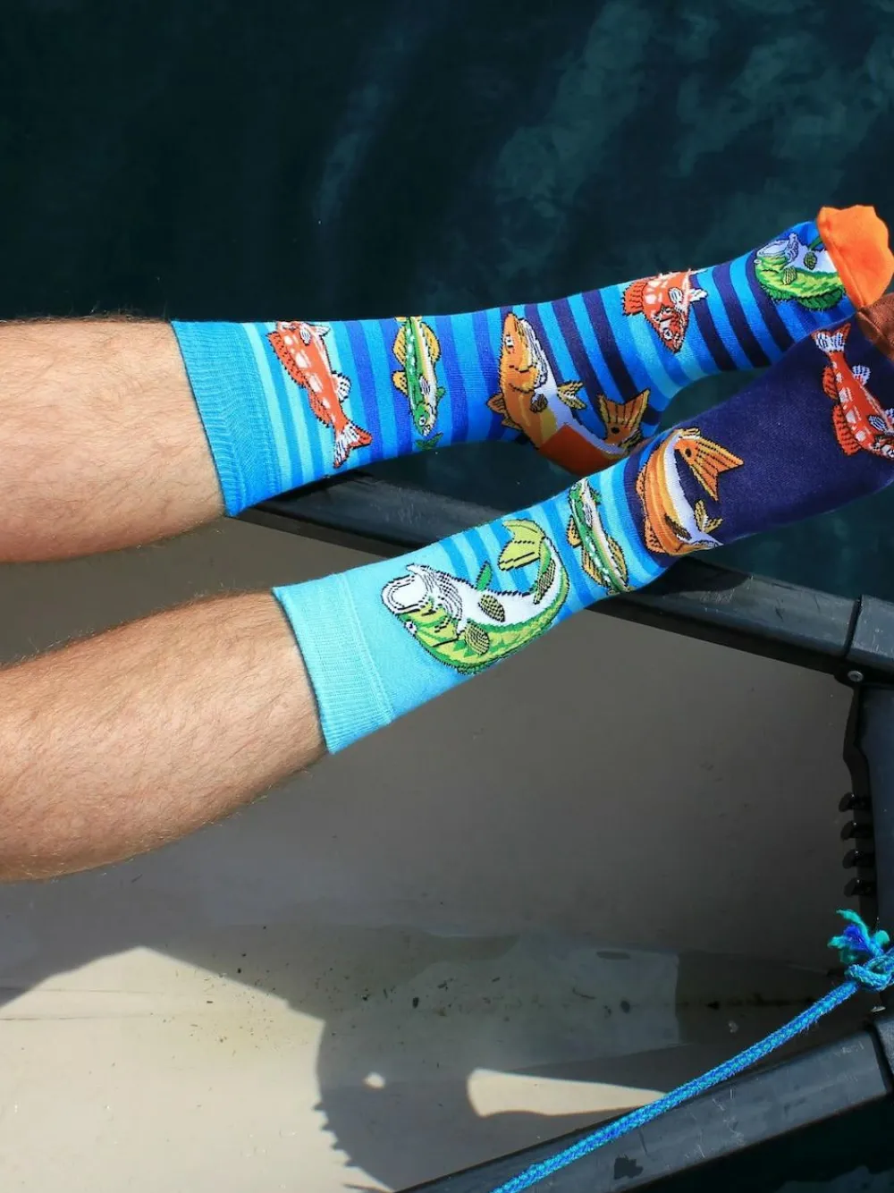 United Odd Socks Blue Pollocks Fishing Socks 3 pack^ Socks|Socks