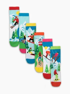 United Odd Socks Blue Wildride Boys Socks 6 pack^BOY Socks