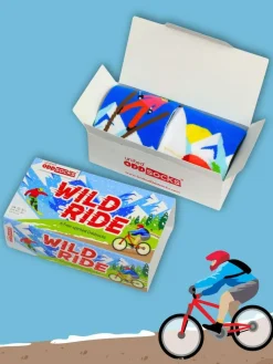 United Odd Socks Blue Wildride Boys Socks 6 pack^BOY Socks