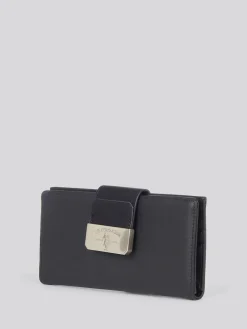 U.S. Polo Assn . Black Womens Romantic Large Card Holder Purse^Women Purses